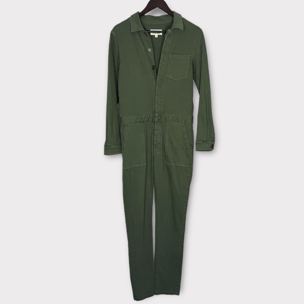 Nili Lotan Nili Lotan Green Army Jumpsuit Coverall Sz 6 NEW